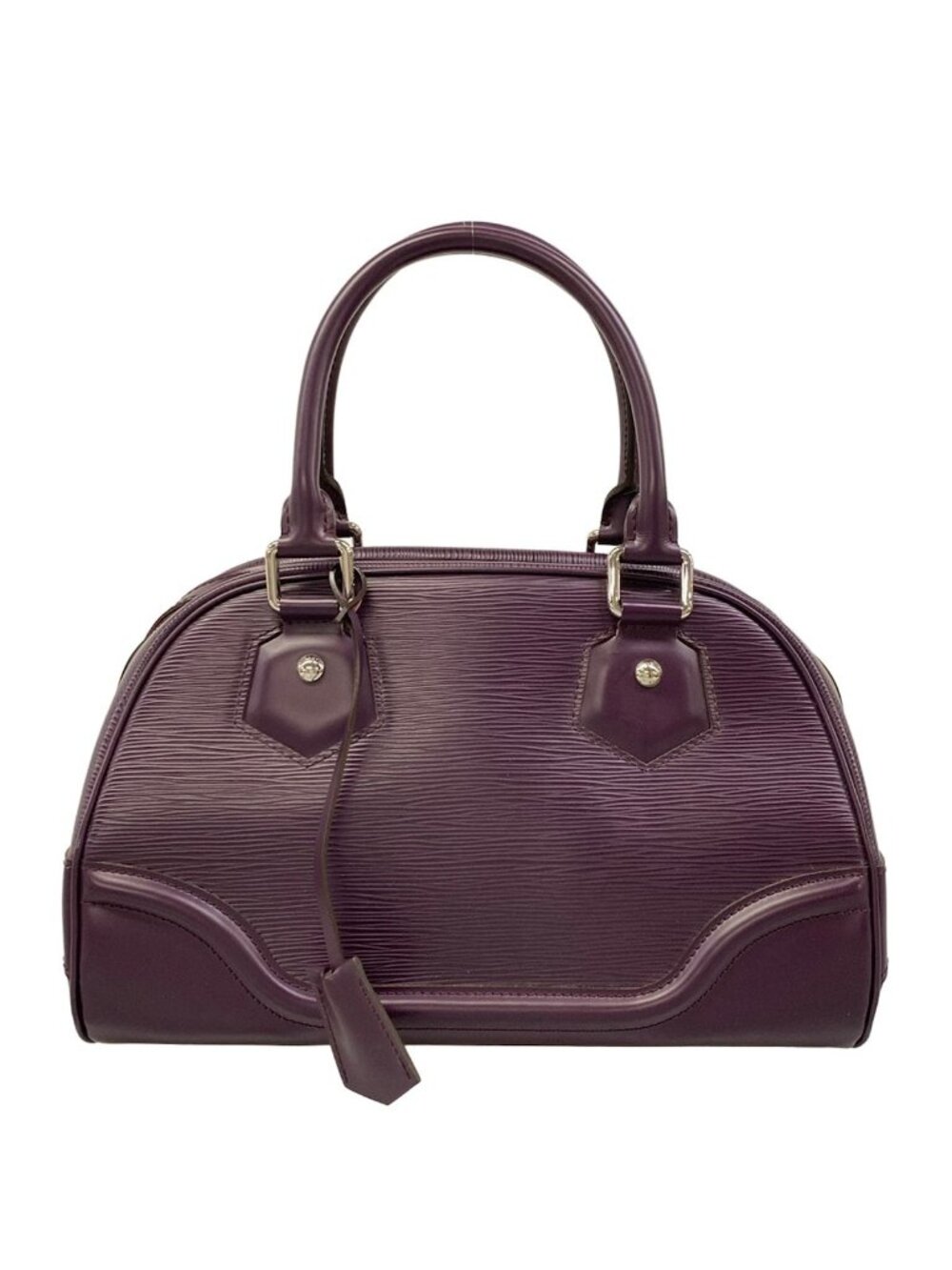 Louis Vuitton Handbag Epi Bowling Montaigne PM Cassis Leather